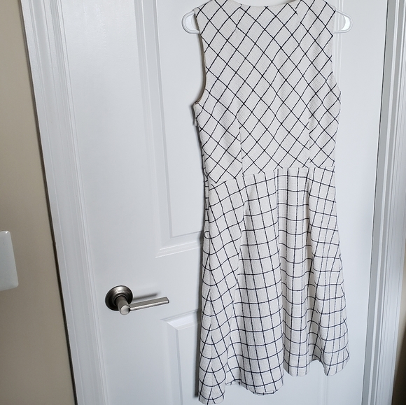 (Tall) J.Crew A-Line Windowpane Tweed Dress - Picture 9 of 15